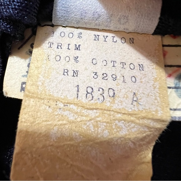 VINTAGE B. Altman & Co 1970s Maxi Dress Gown Navy Silver Calico Vtg 70s Prairie - Picture 12 of 16